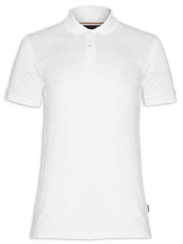 Gola Polo Branca Boss Slim Fit